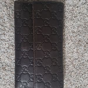 Brown Guccissima leather wallet